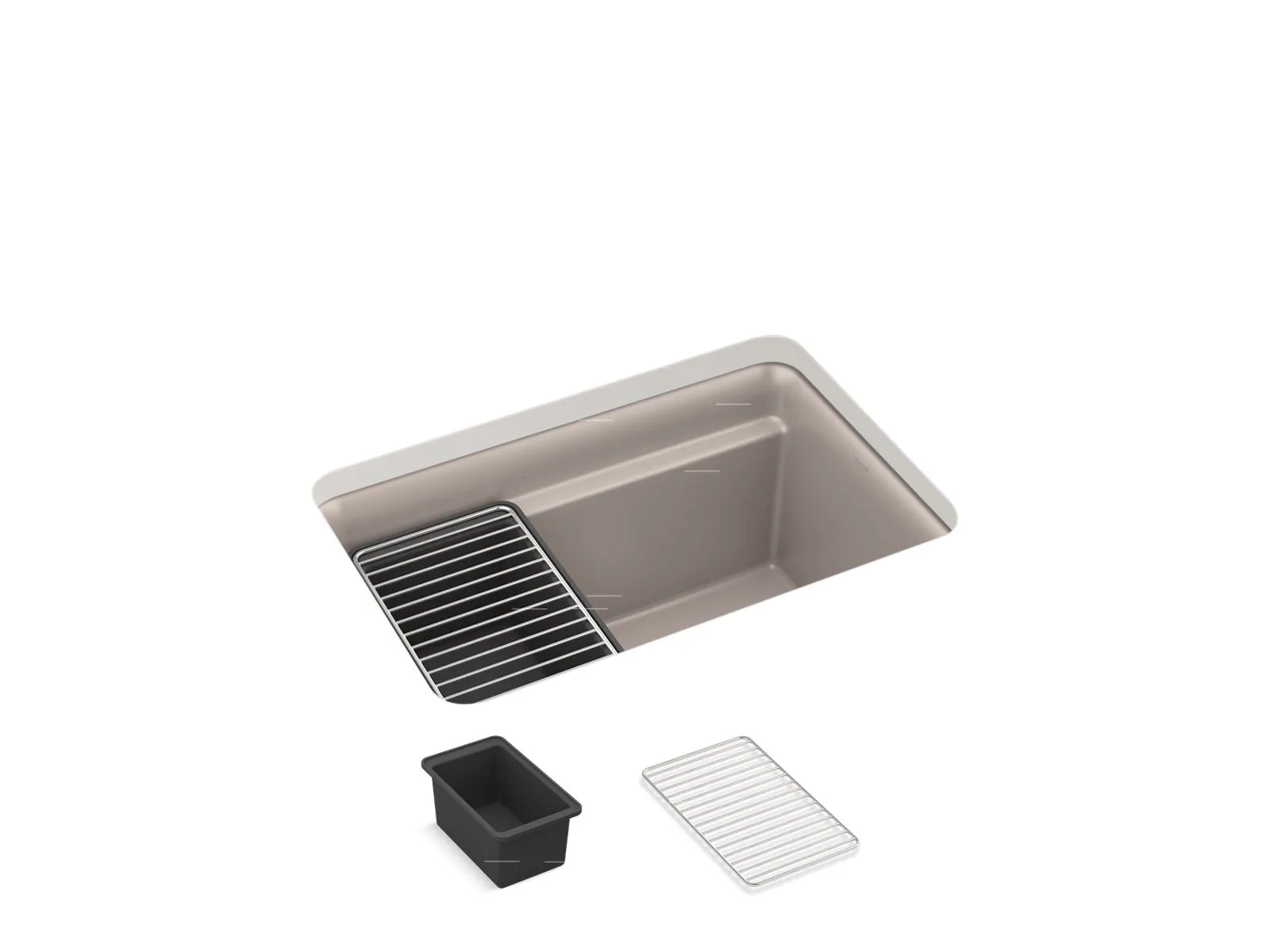 KOHLER K-27787 Cairn 27-1/2" undermount single-bowl utility sink