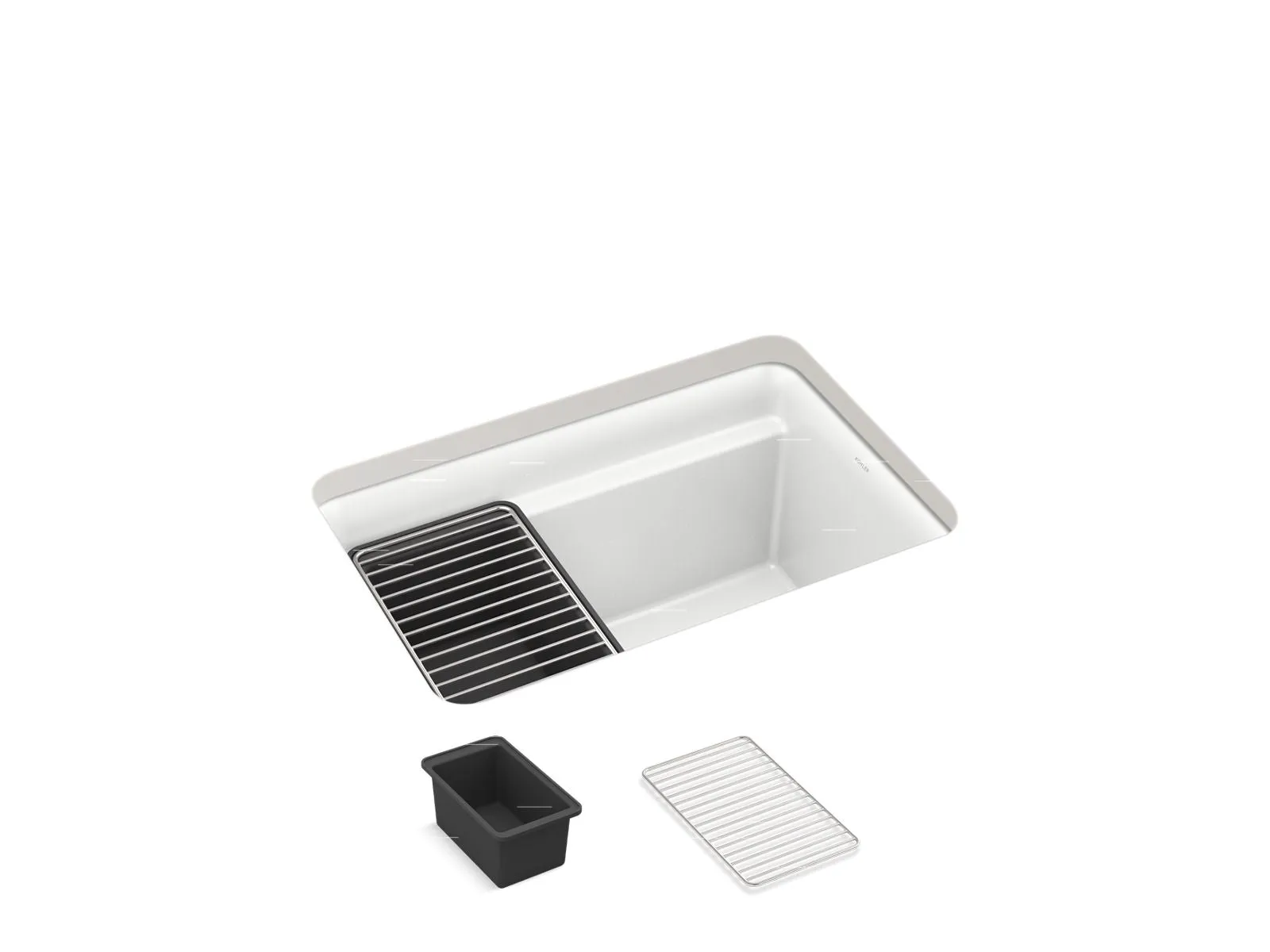 KOHLER K-27787 Cairn 27-1/2" undermount single-bowl utility sink