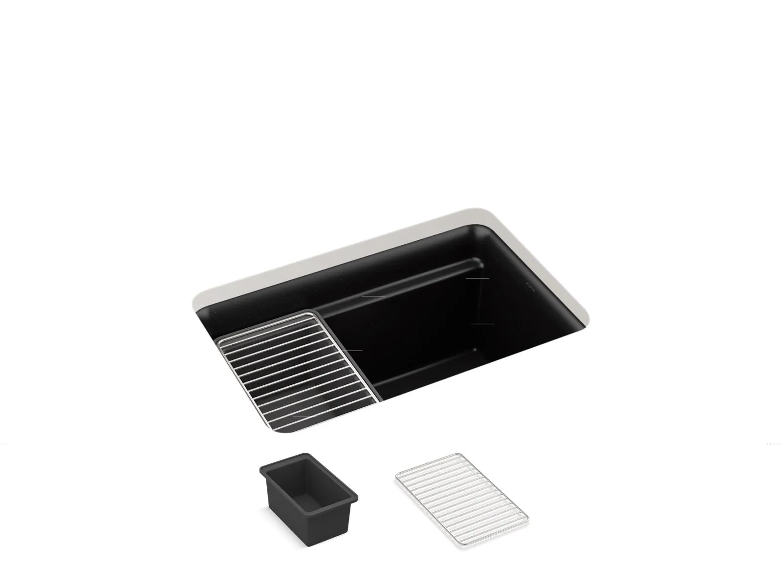 KOHLER K-27787 Cairn 27-1/2" undermount single-bowl utility sink