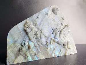 Labradorite Freeform Pegasus Carving