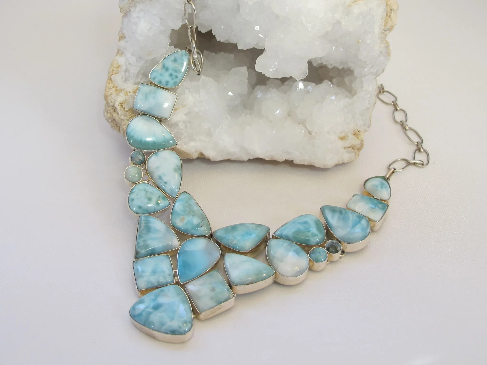 *Large Larimar Necklace