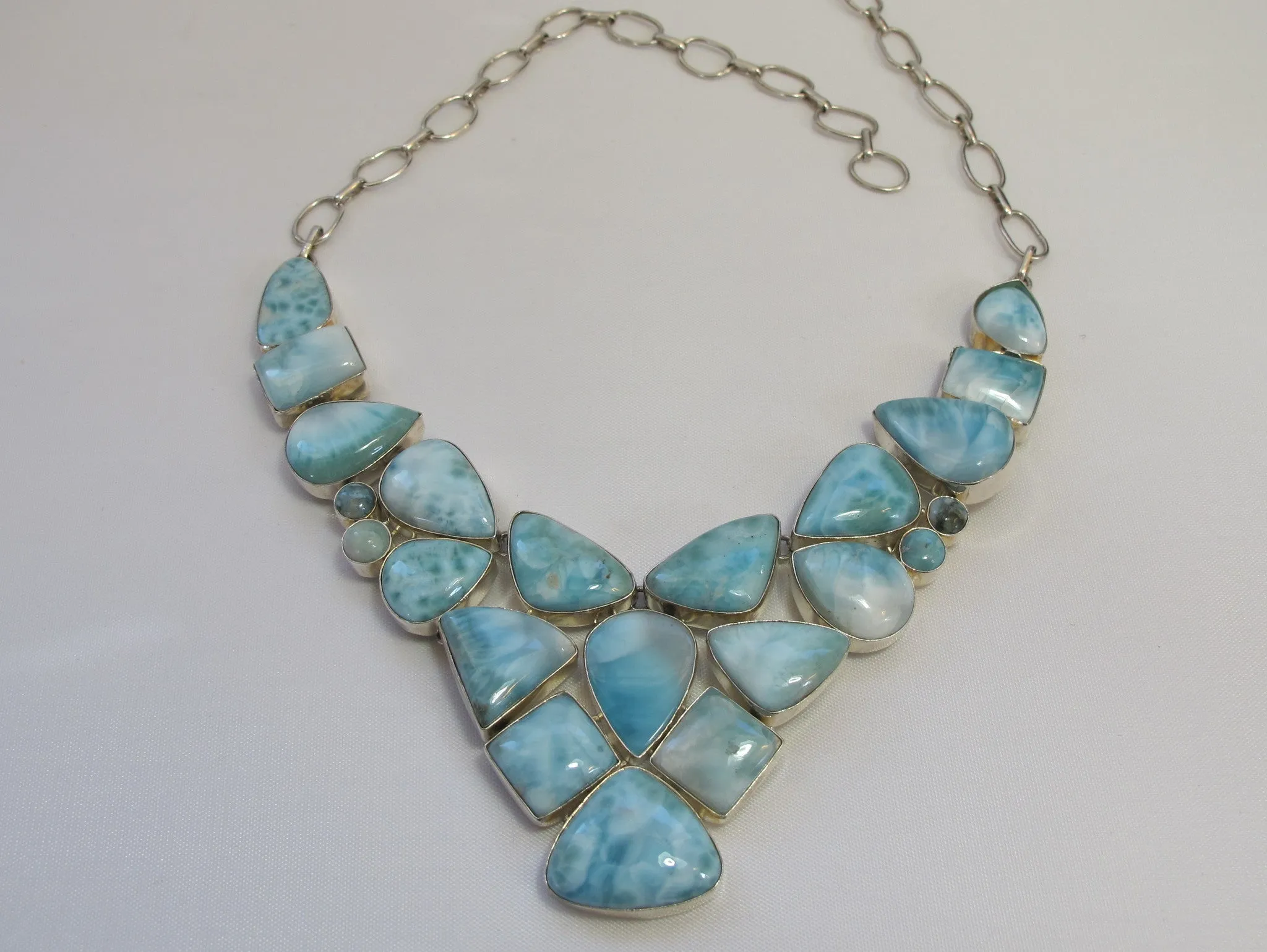 *Large Larimar Necklace