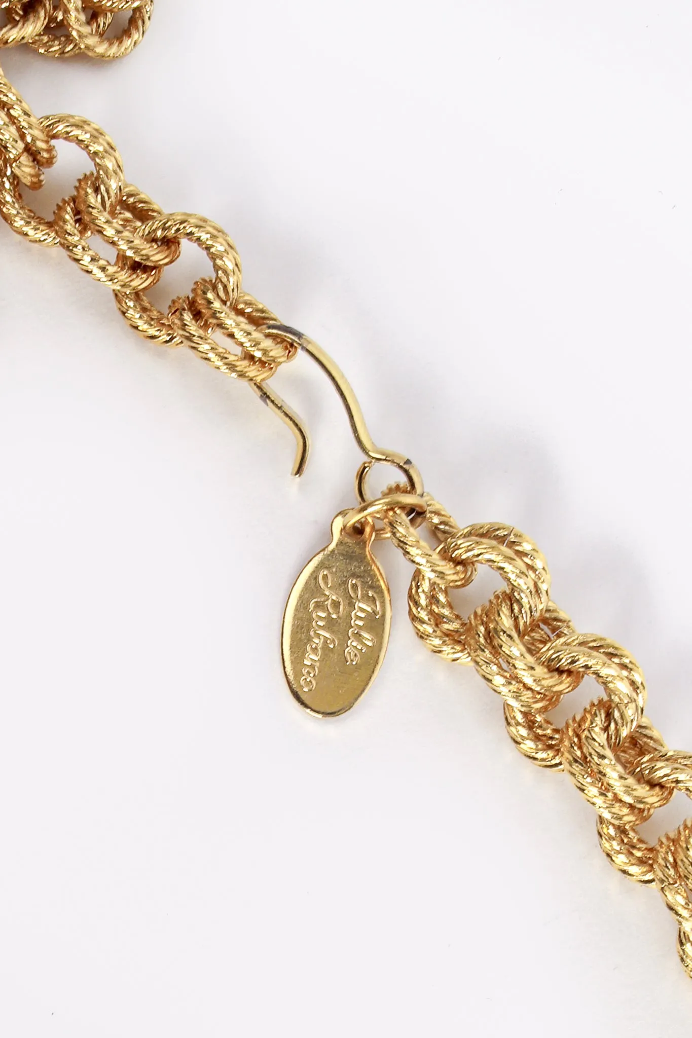 Large Lucite Rings Chain Necklace & Bangle Set