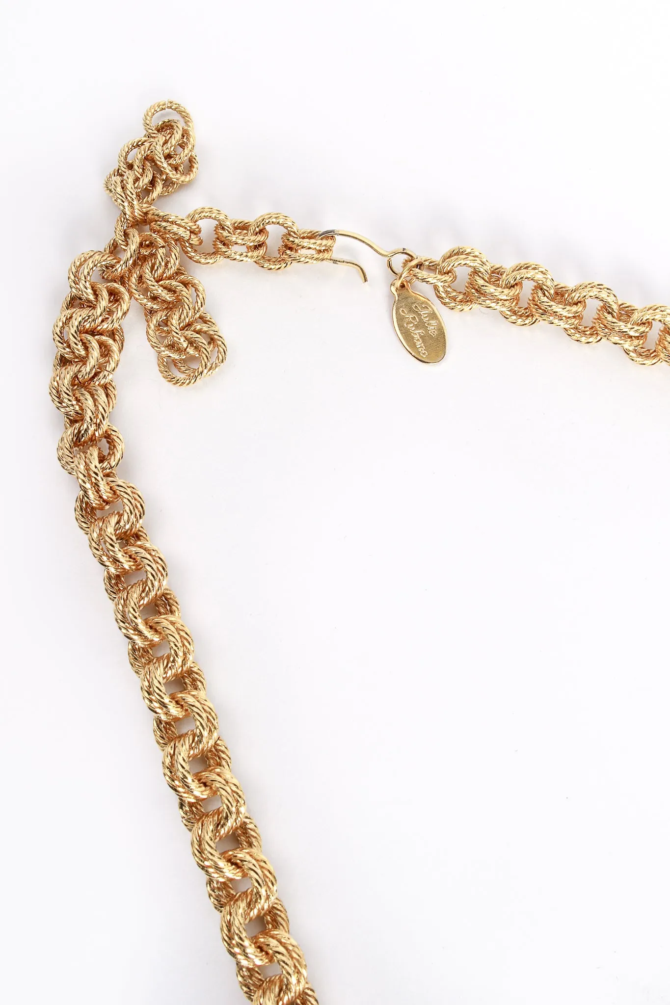 Large Lucite Rings Chain Necklace & Bangle Set
