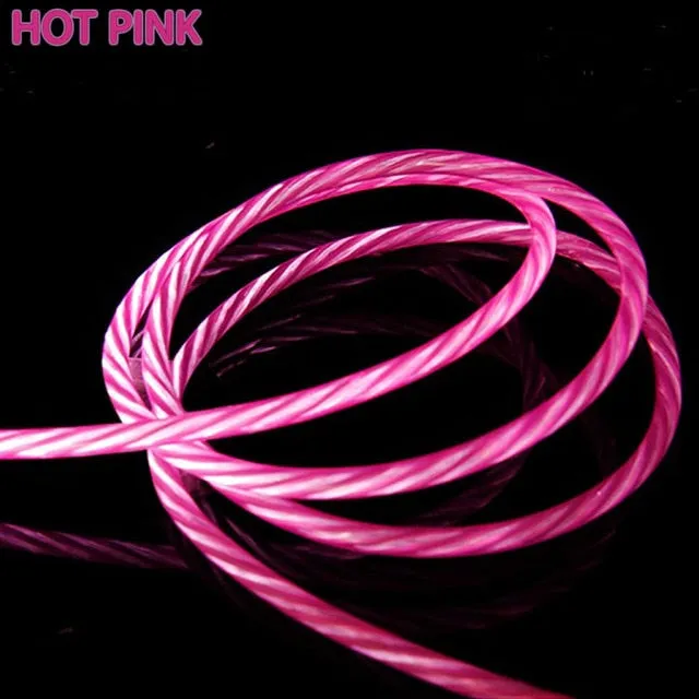 LED Luminous Micro USB Type C Charging Cable For Iphone X 8 Huawei Honor 9 Lite Xiaomi Redmi Note 5/5A Cell Phone Charger Cabel