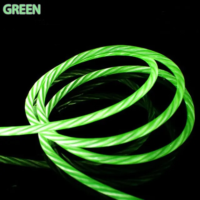LED Luminous Micro USB Type C Charging Cable For Iphone X 8 Huawei Honor 9 Lite Xiaomi Redmi Note 5/5A Cell Phone Charger Cabel