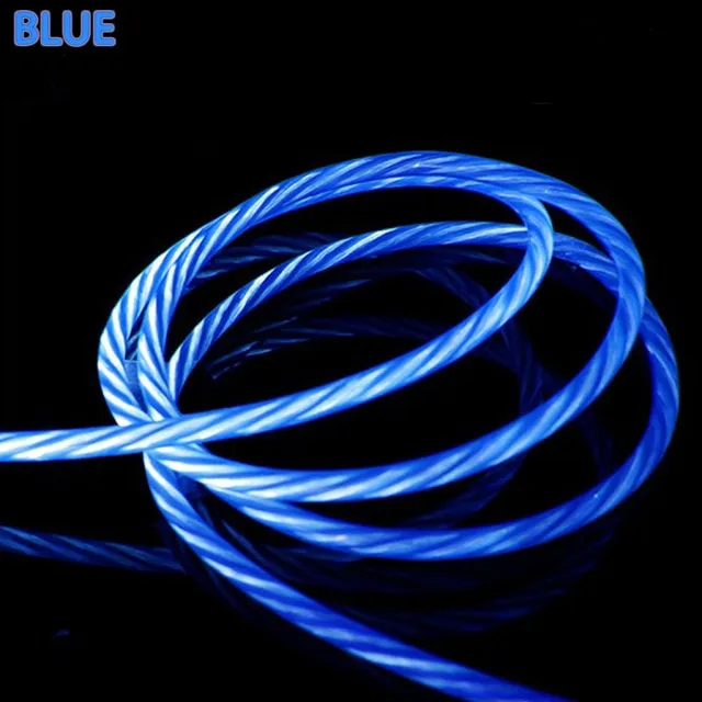 LED Luminous Micro USB Type C Charging Cable For Iphone X 8 Huawei Honor 9 Lite Xiaomi Redmi Note 5/5A Cell Phone Charger Cabel