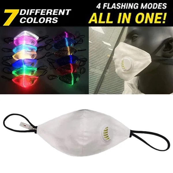 LED Mask With Breathing Valve