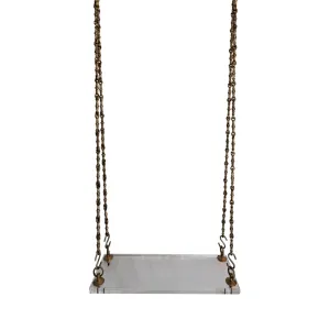 Leslie's Lucite & Brass Swing