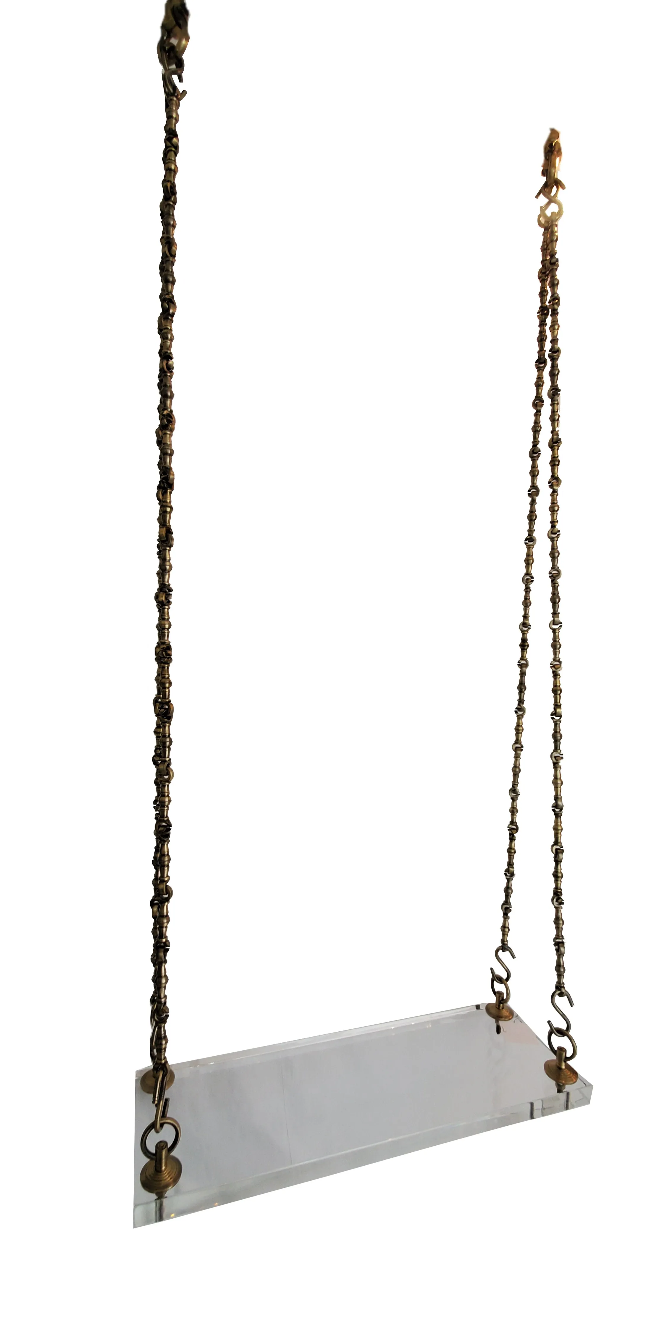 Leslie's Lucite & Brass Swing