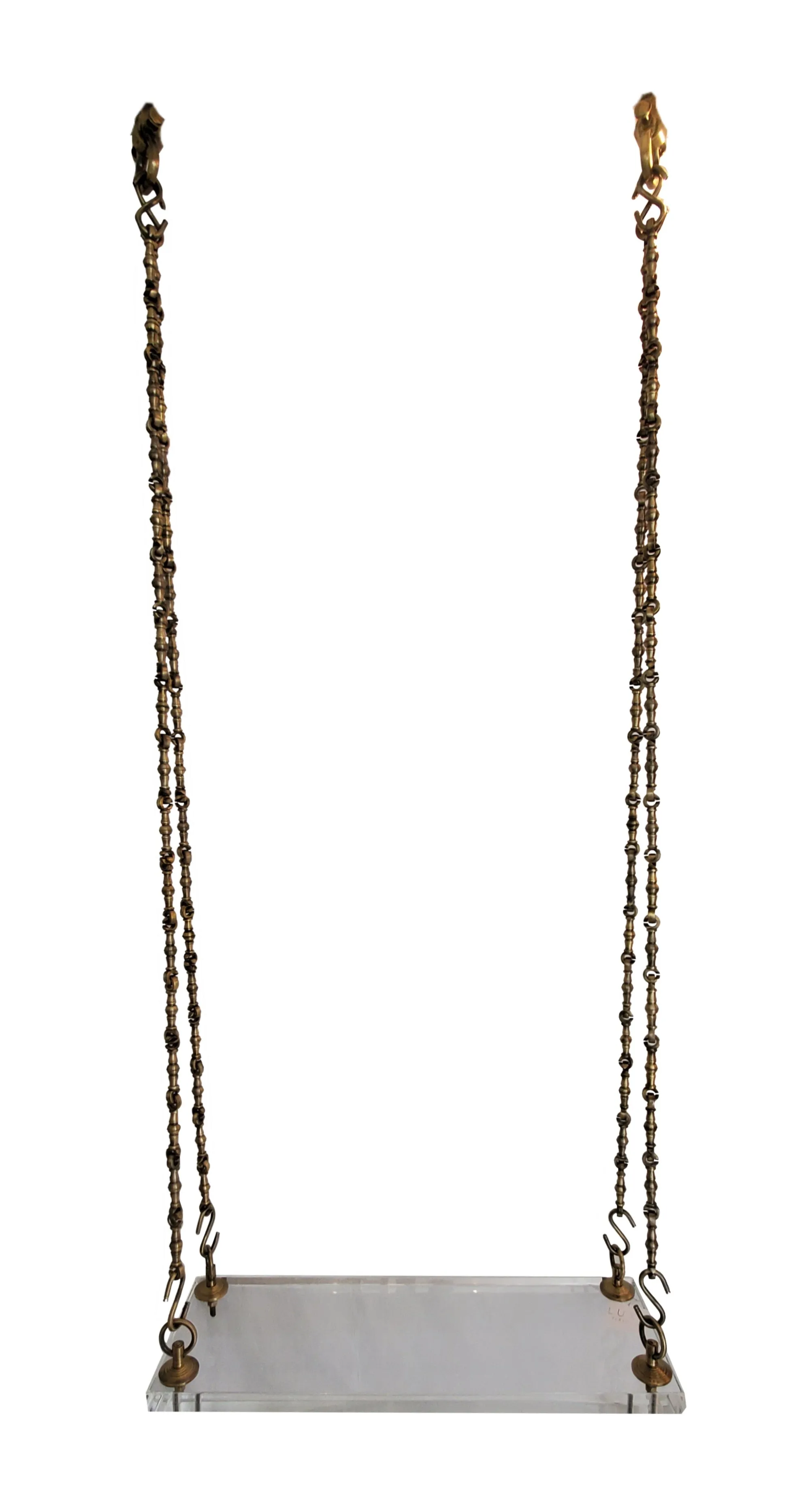 Leslie's Lucite & Brass Swing
