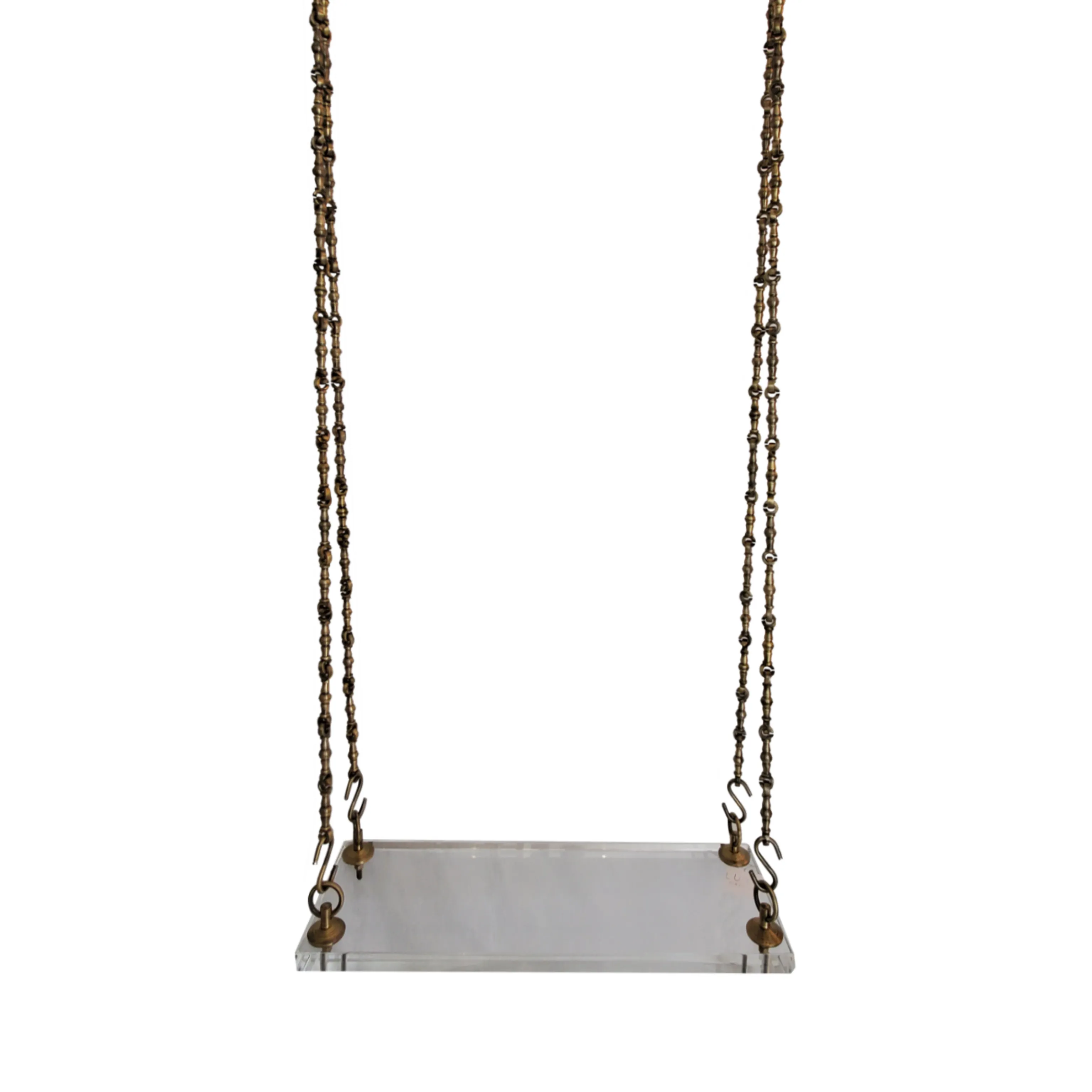 Leslie's Lucite & Brass Swing