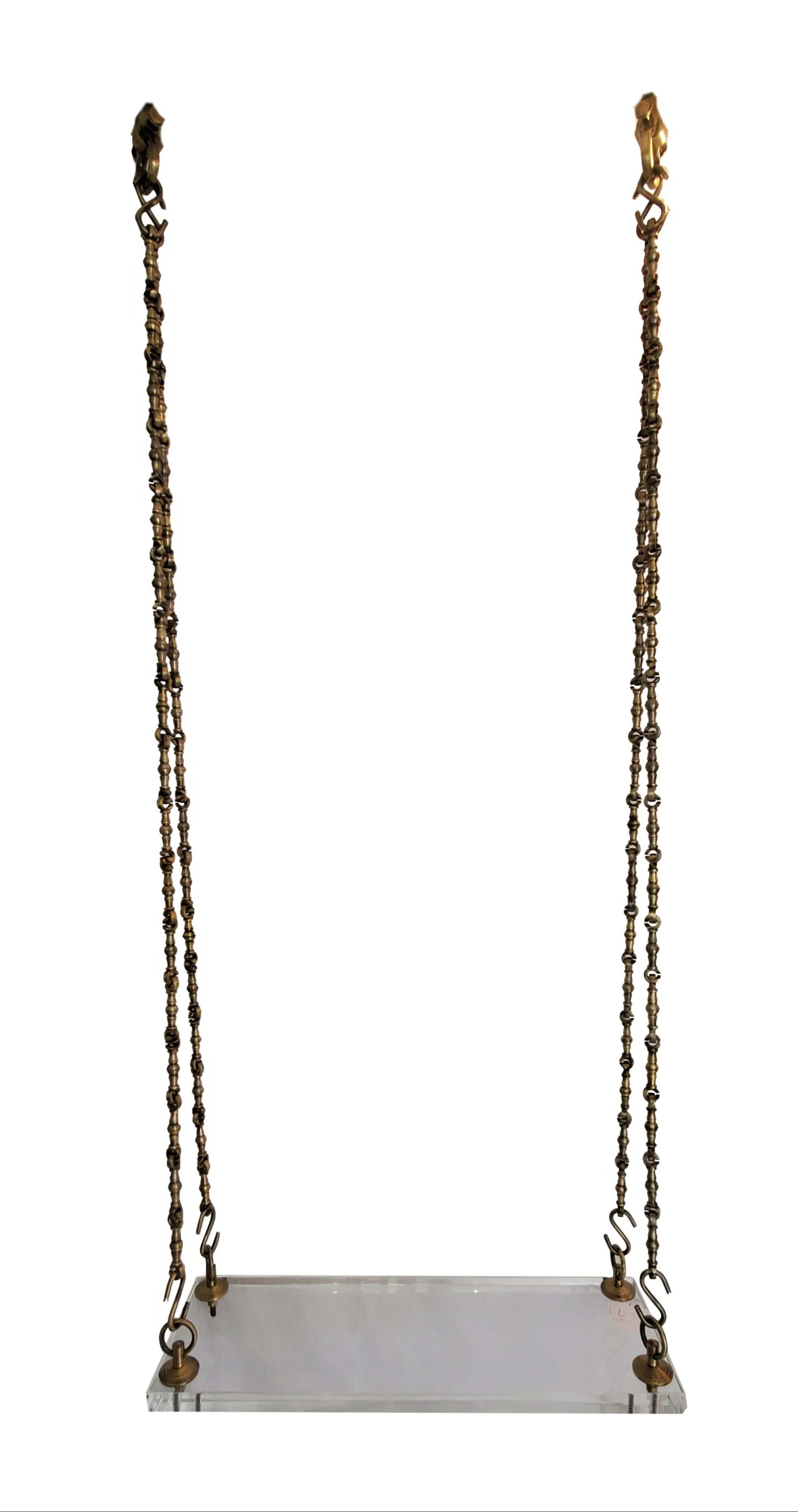 Leslie's Lucite & Brass Swing