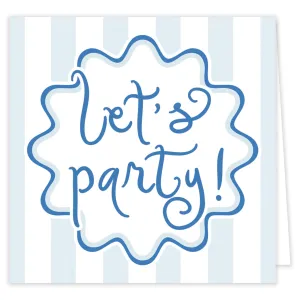 Let's Party! Folded Enclosure Card