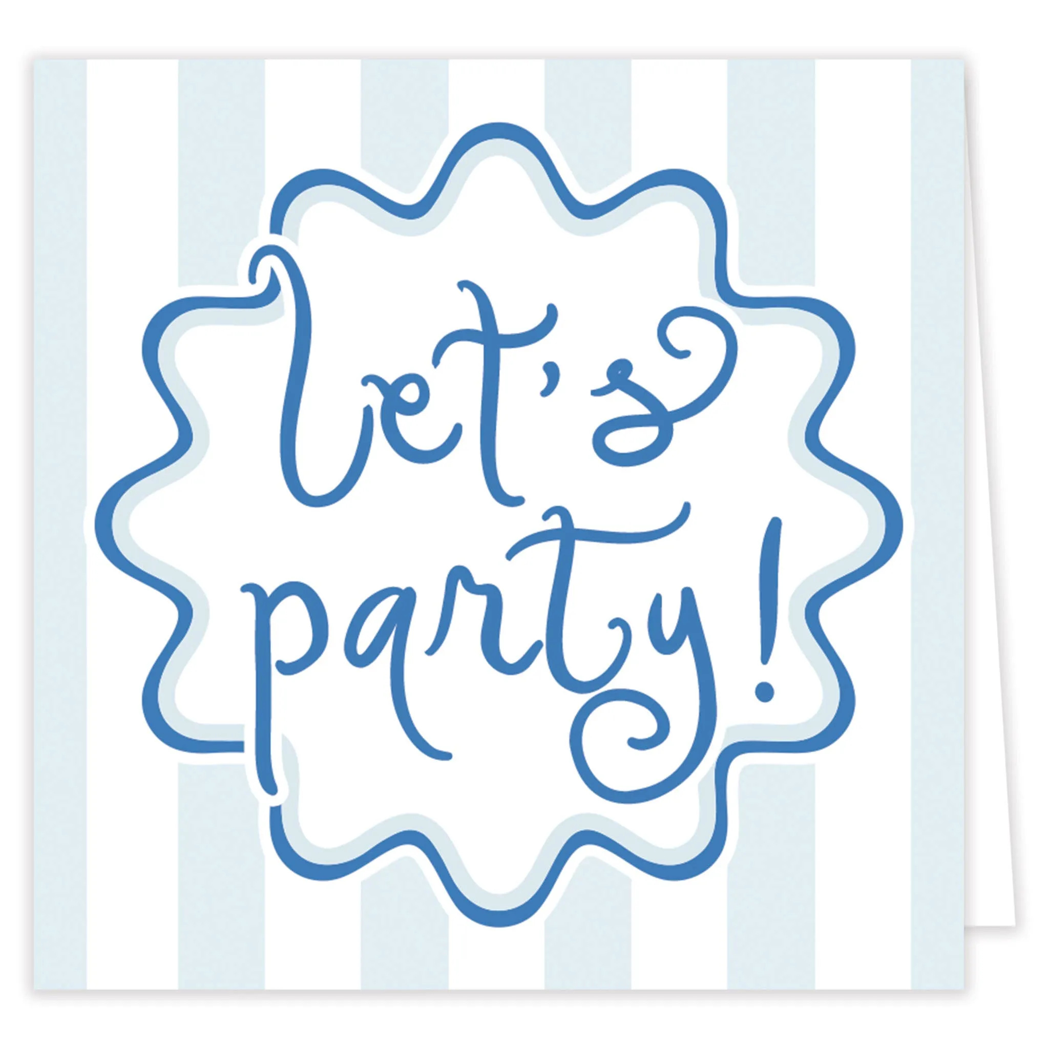 Let's Party! Folded Enclosure Card