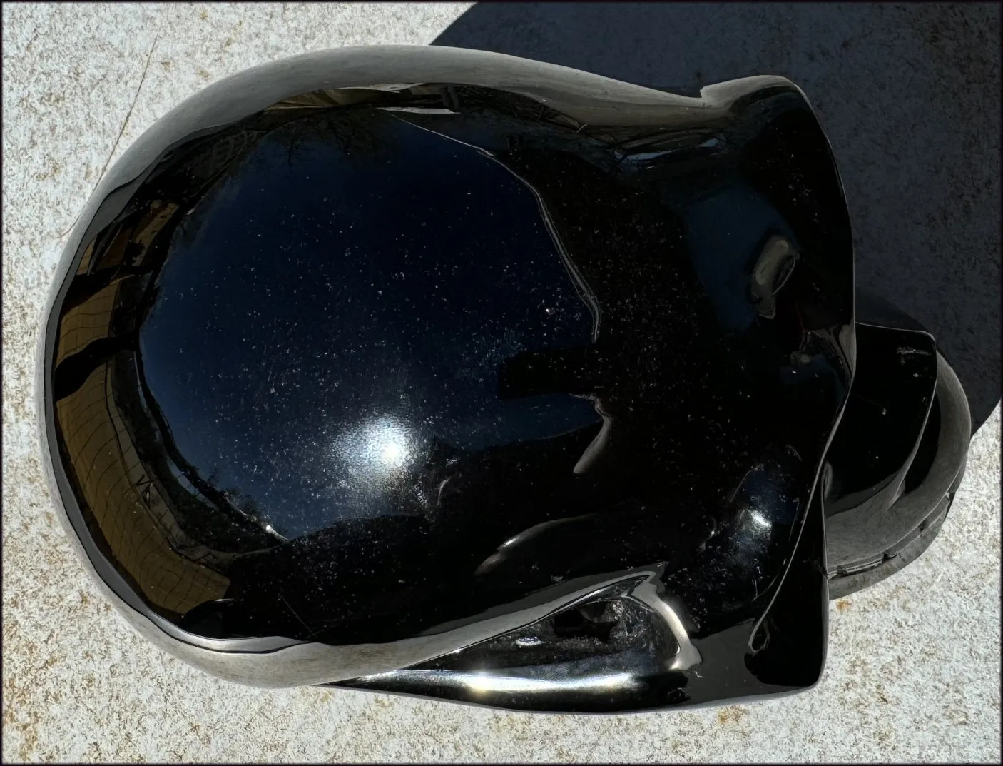 LifeSize BLACK OBSIDIAN Crystal Skull - Protection, Grounding - 10lbs 