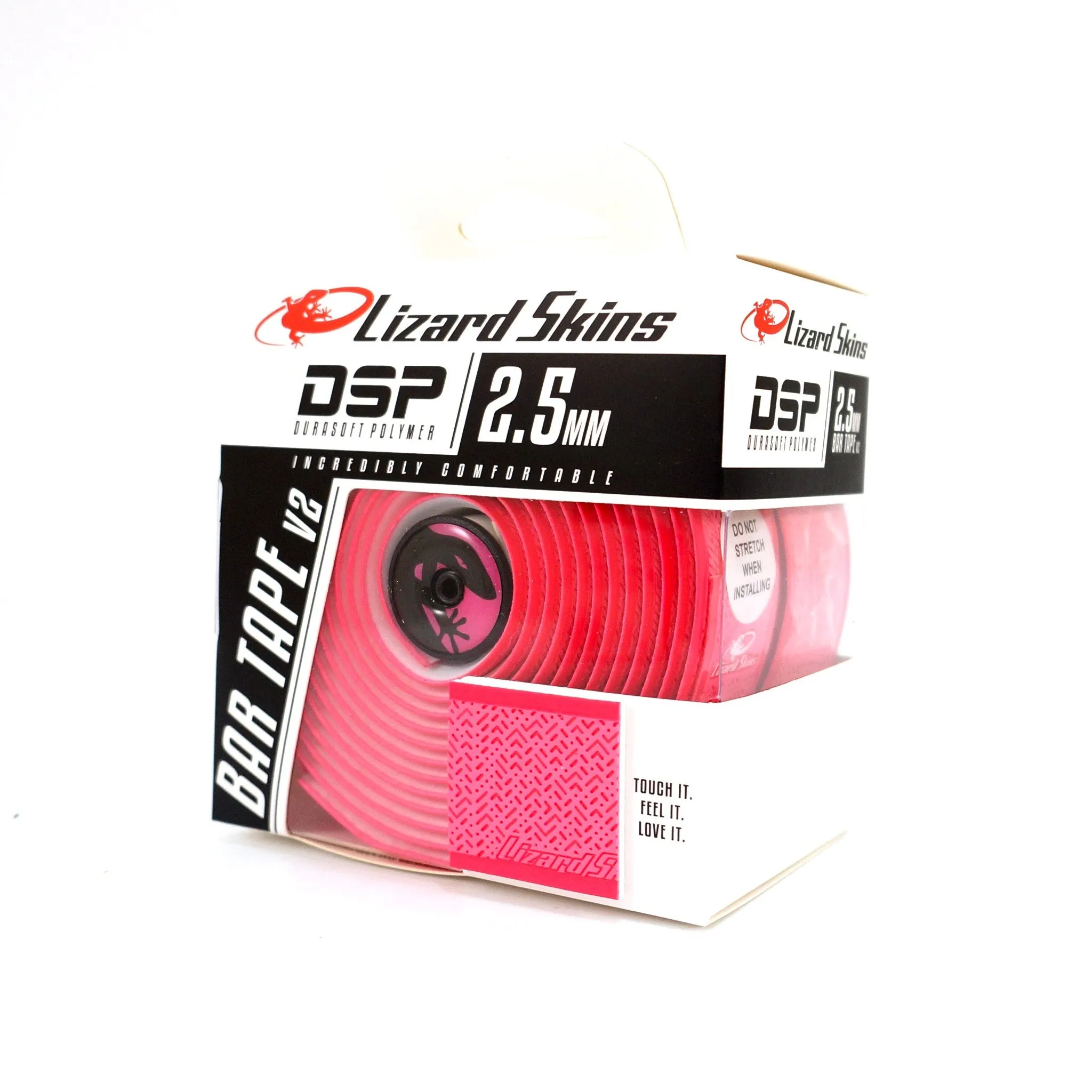 Lizard Skins DSP 2.5mm V2 Road Bar Tape - Neon Pink/Jet Black/Gray/Neon Yellow