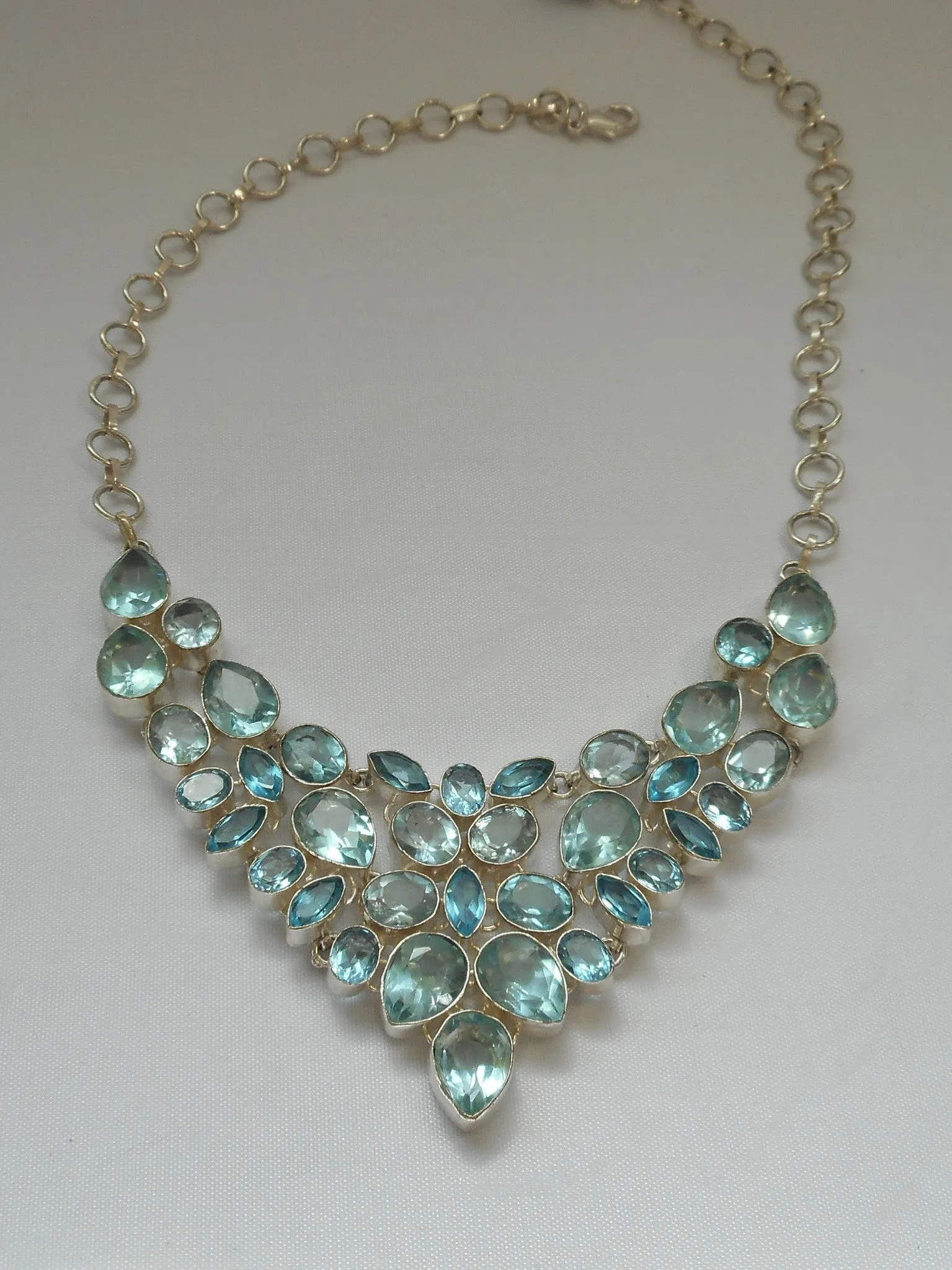 *London and Swiss Blue Topaz Necklace