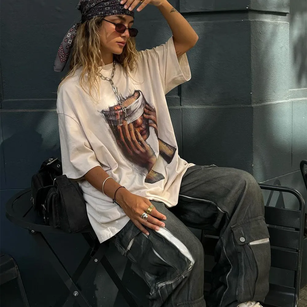 Lonely Blind folded Girl T-Shirt