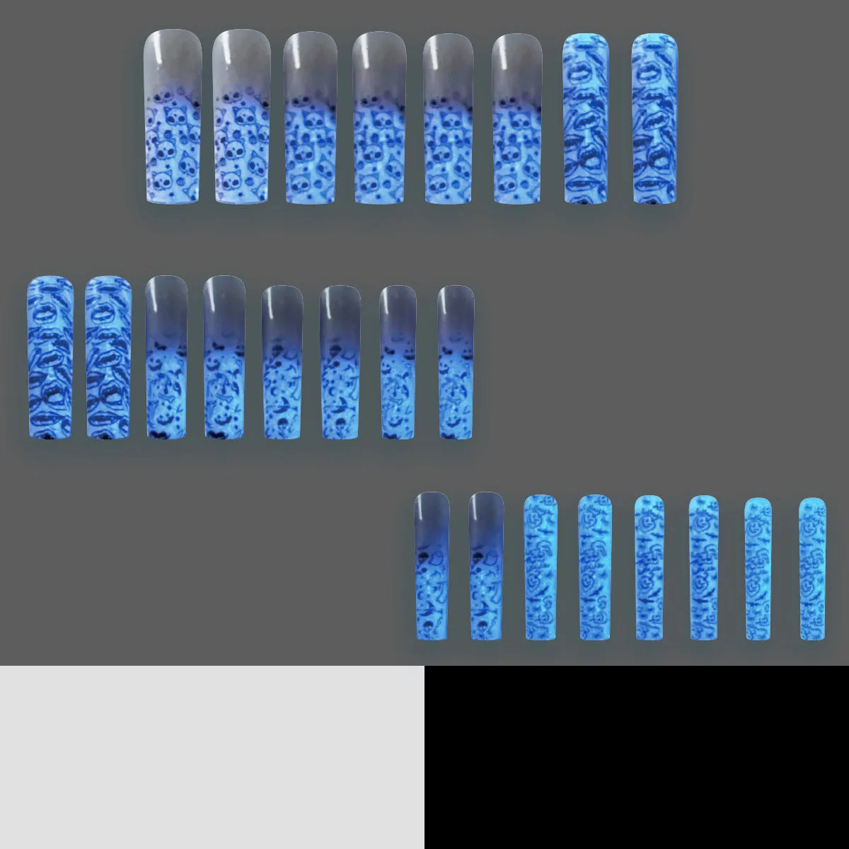 Long Coffin Luminous Pumpkin Ghosts