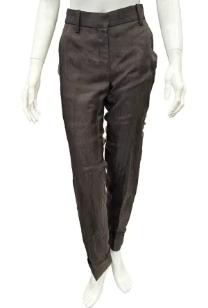 Louis Vuitton Plaid Pants with Silk/Chiffon Overlay - Size 4/6