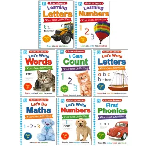 Love to Learn Wipe Clean Activities 8 Books Collection Set