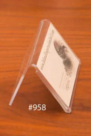 LUCITE CARD HOLDER