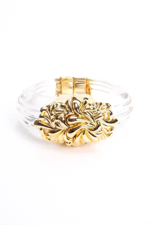 Lucite Chrysanthemum Bracelet
