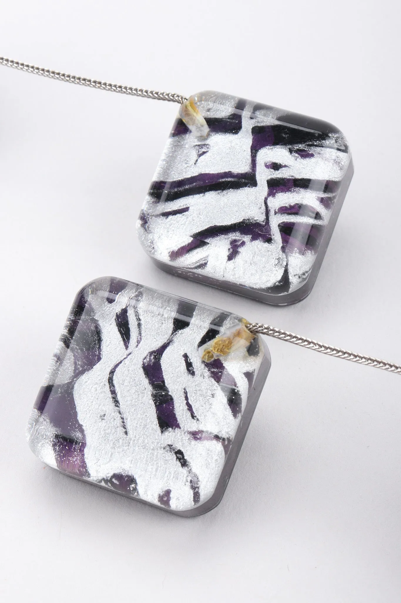 Lucite Cube Earrings