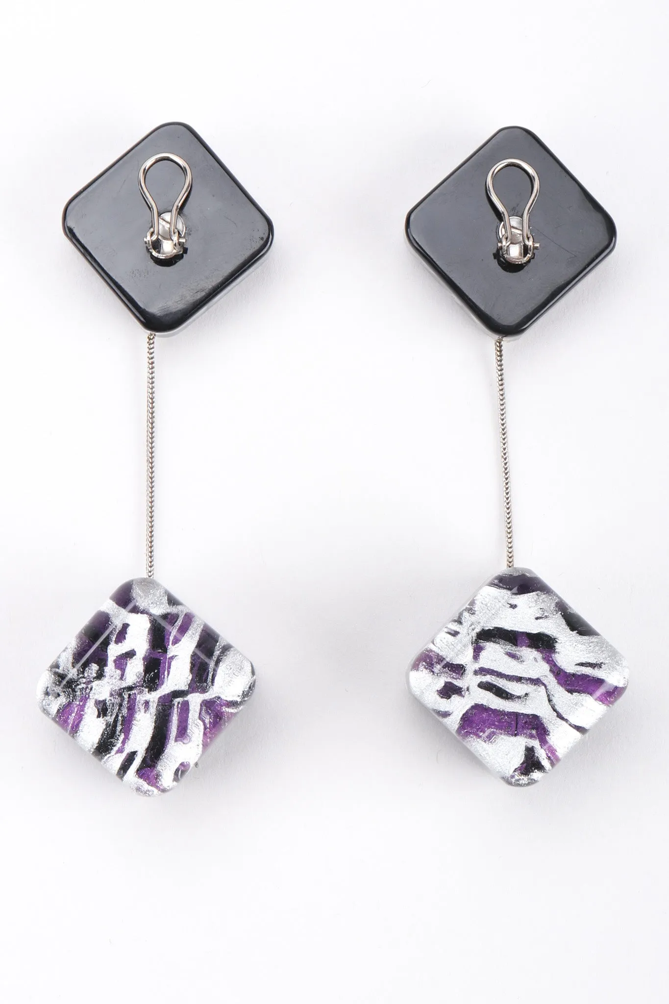 Lucite Cube Earrings