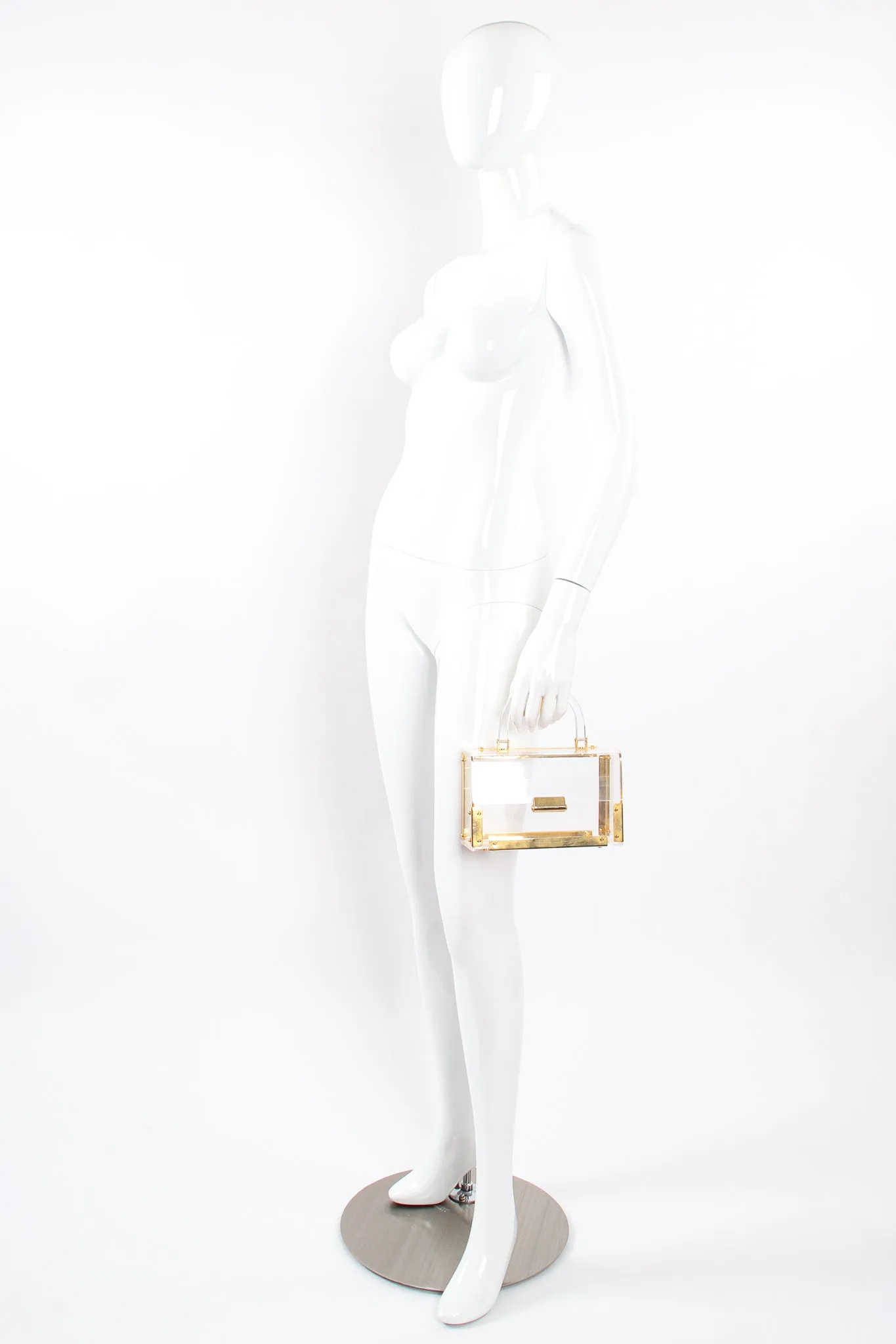 Lucite Flap Box Bag