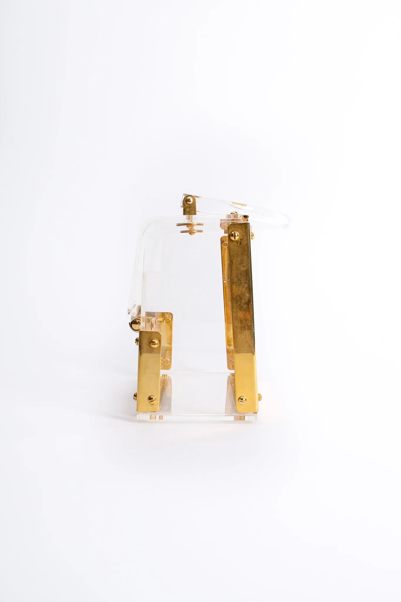 Lucite Flap Box Bag