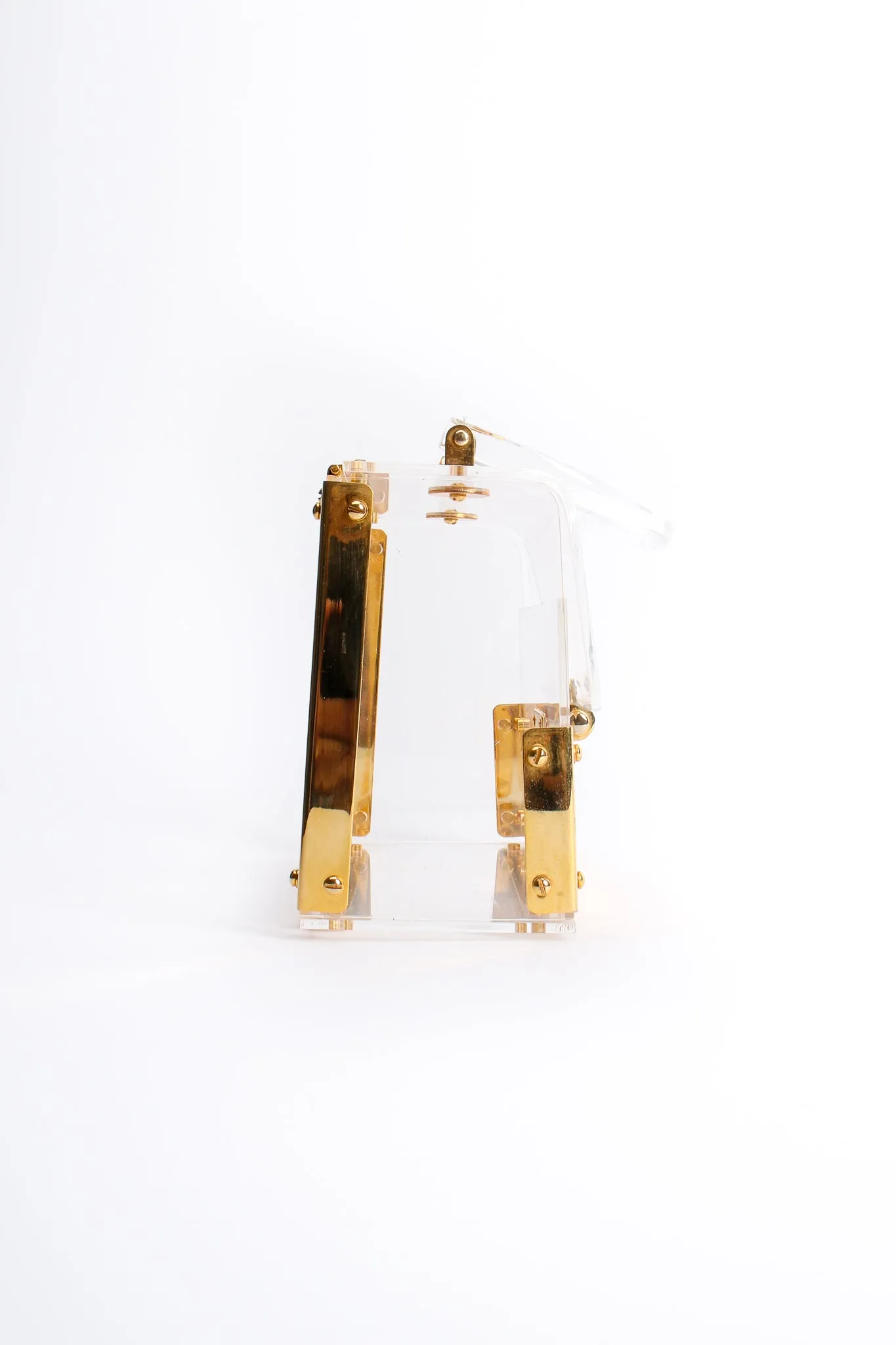 Lucite Flap Box Bag