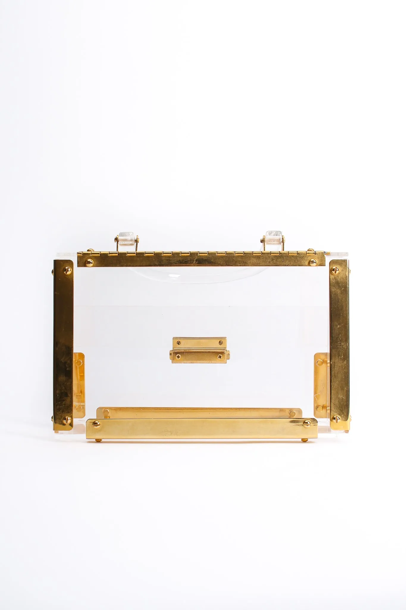 Lucite Flap Box Bag