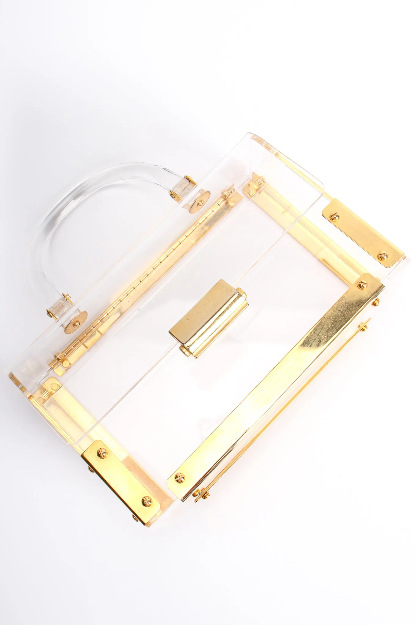 Lucite Flap Box Bag