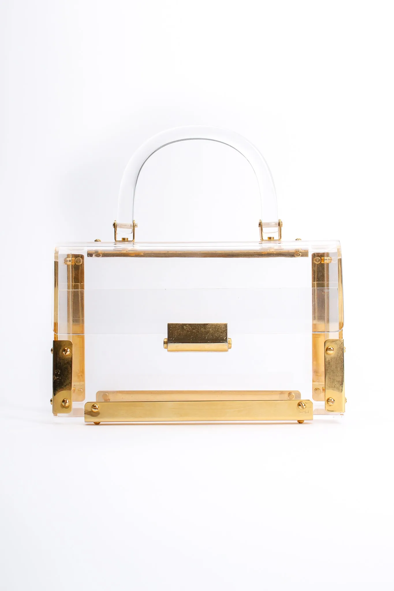 Lucite Flap Box Bag