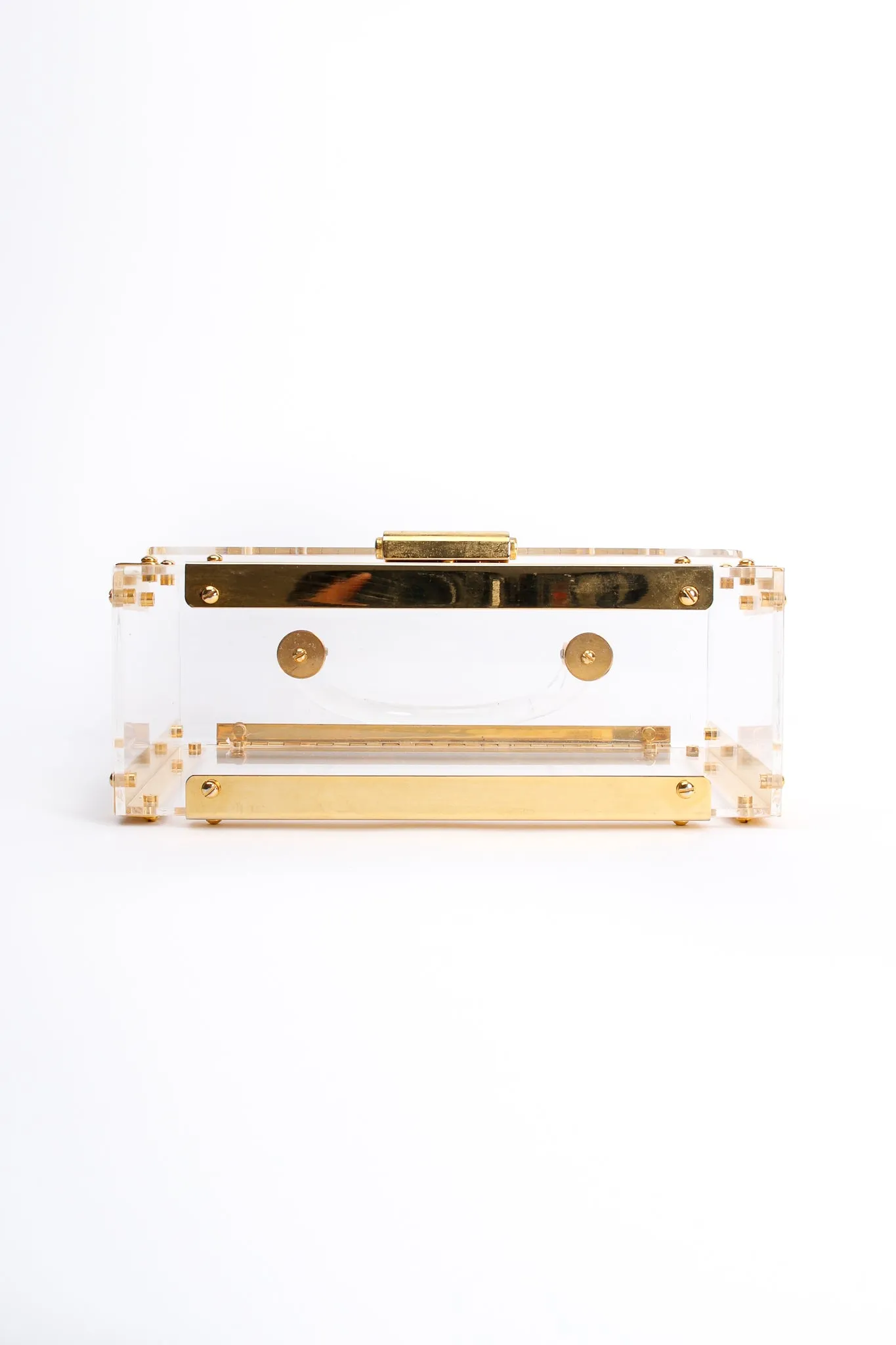 Lucite Flap Box Bag