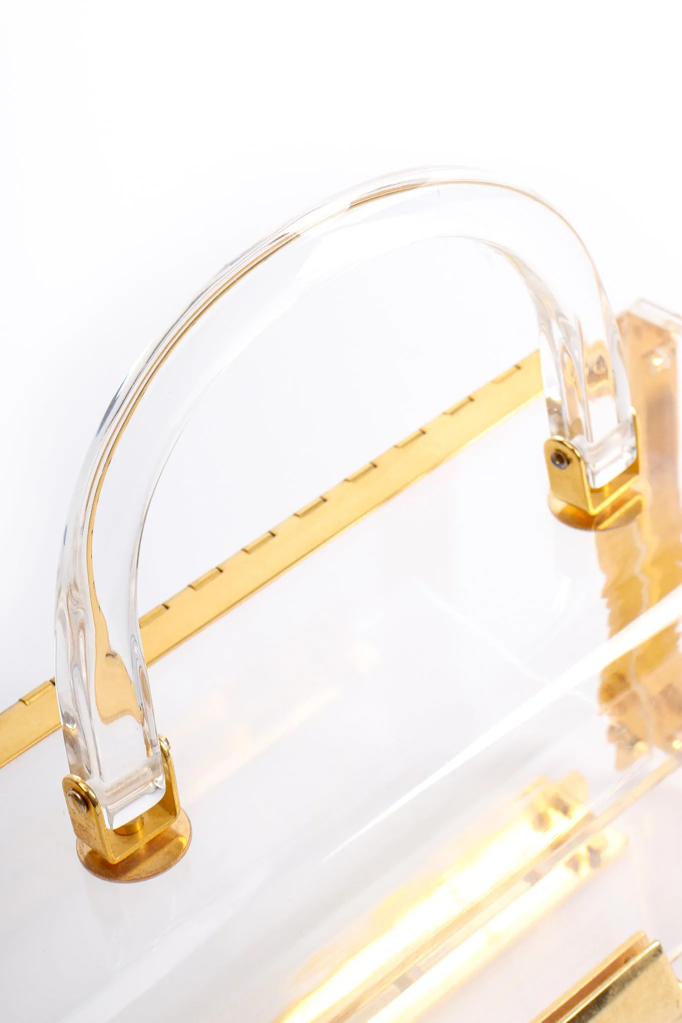 Lucite Flap Box Bag