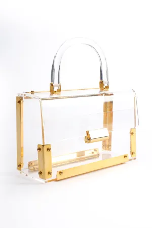Lucite Flap Box Bag
