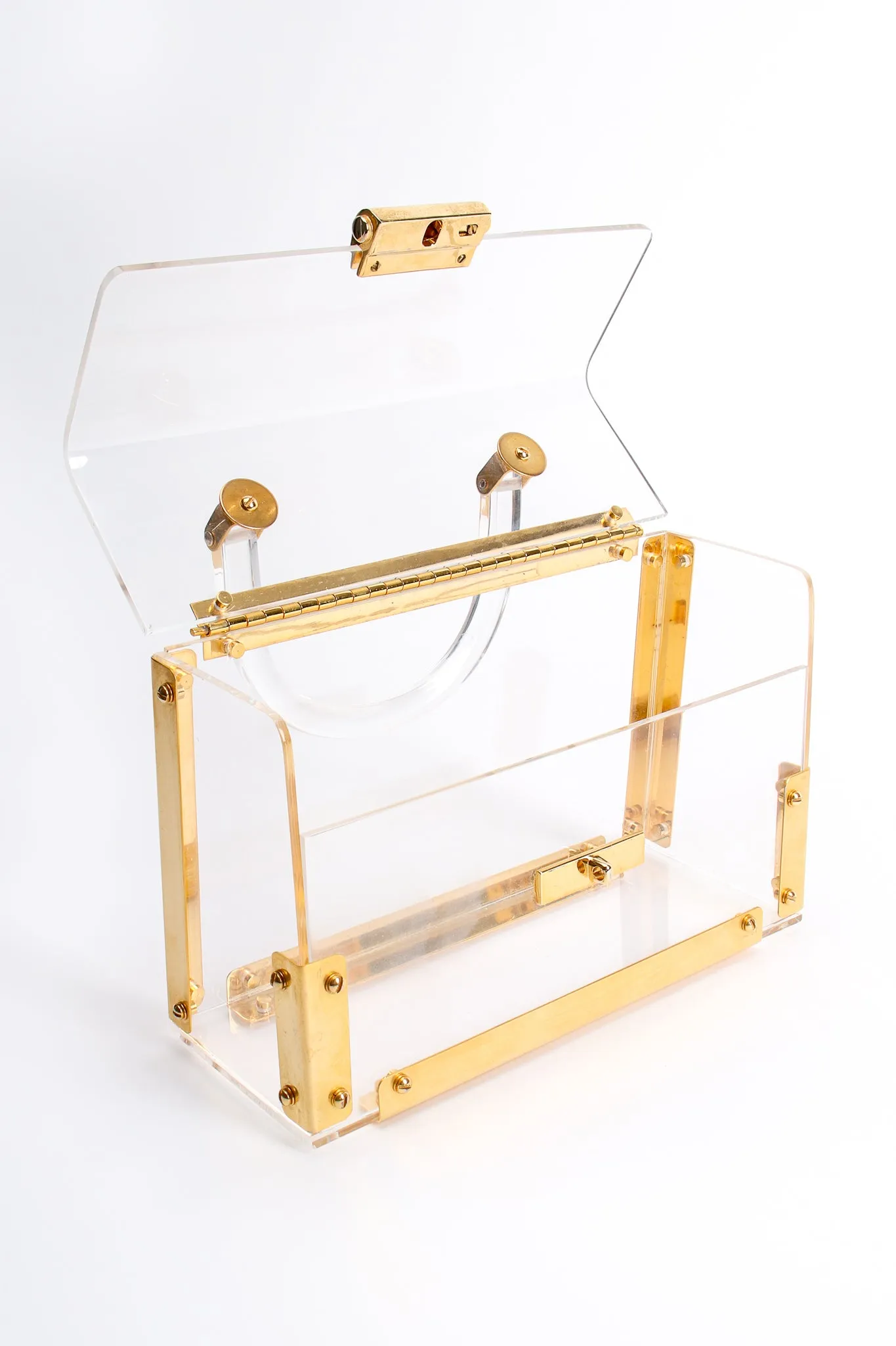 Lucite Flap Box Bag