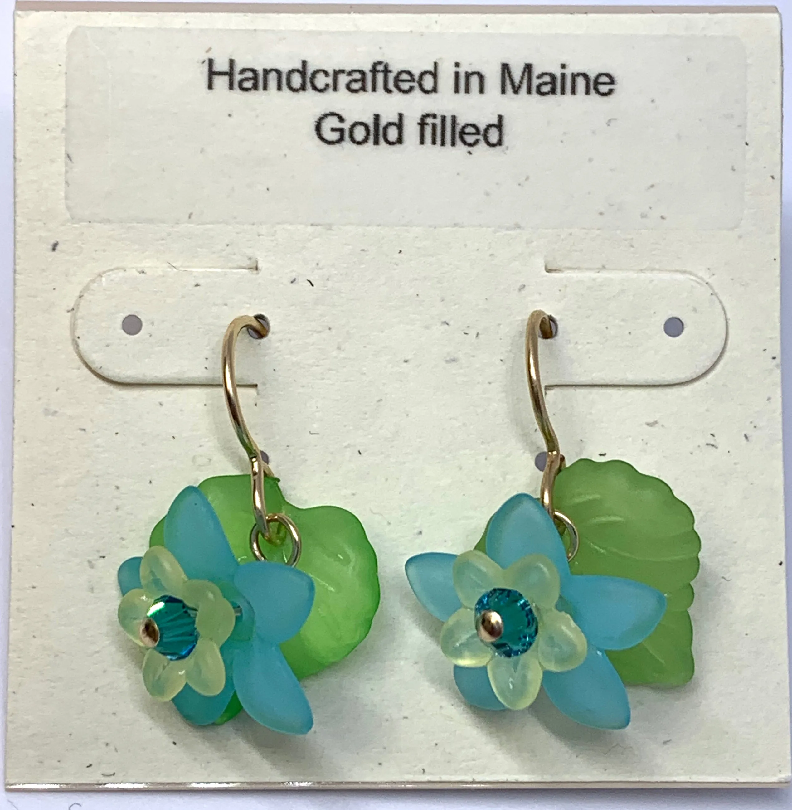 Lucite Flower Earrings