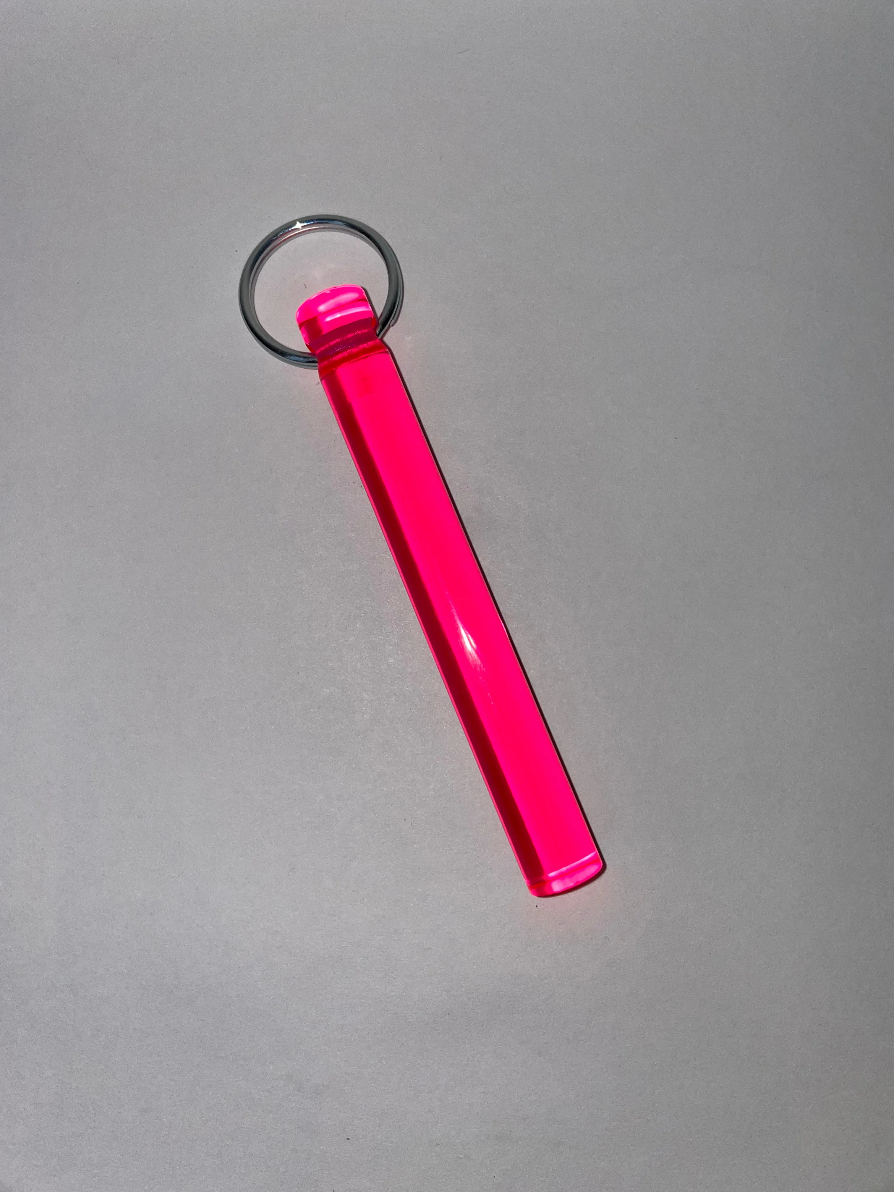 LUCITE ROD KEYCHAIN