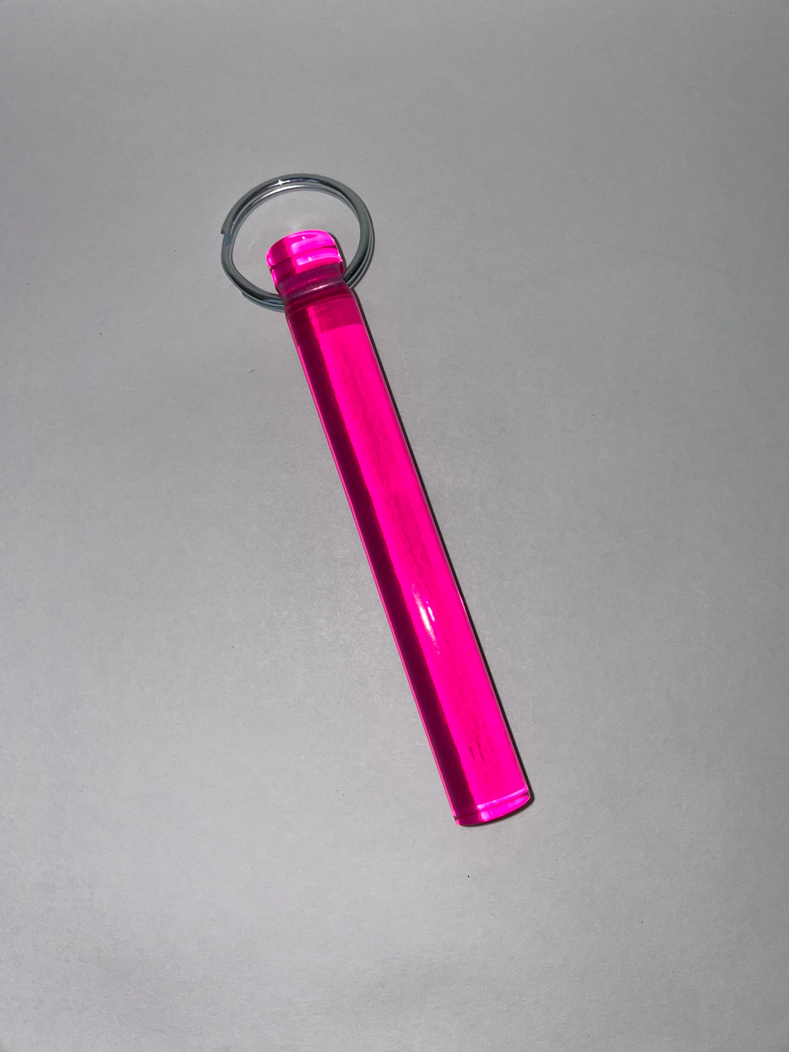 LUCITE ROD KEYCHAIN