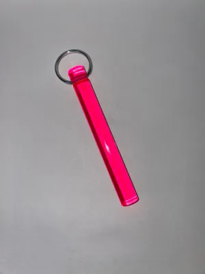 LUCITE ROD KEYCHAIN