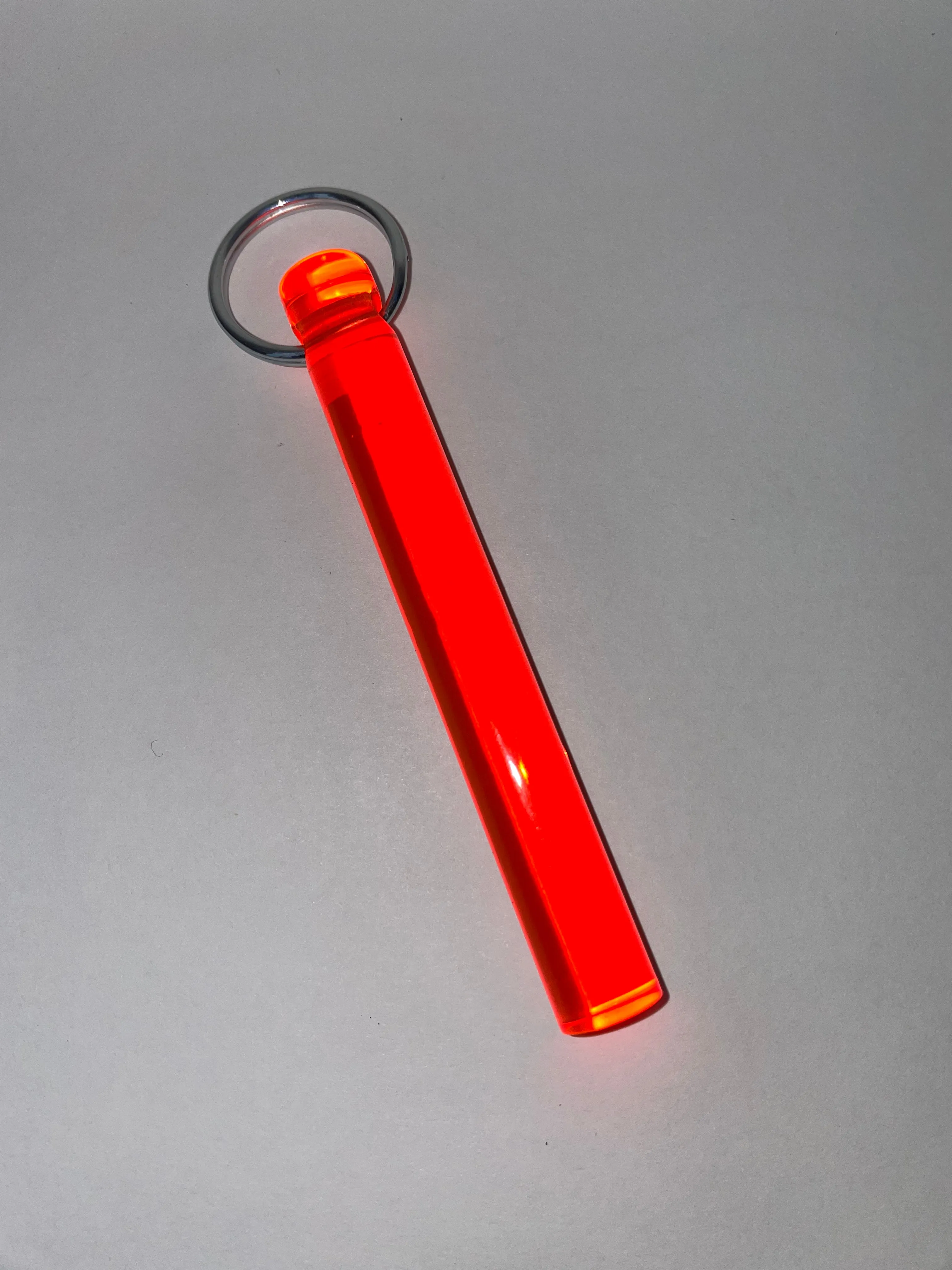 LUCITE ROD KEYCHAIN