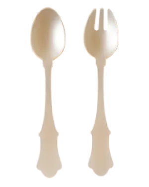 Lucite Salad Set Old fashion