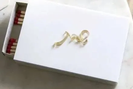 Lucite shabbos gold matchbox #3