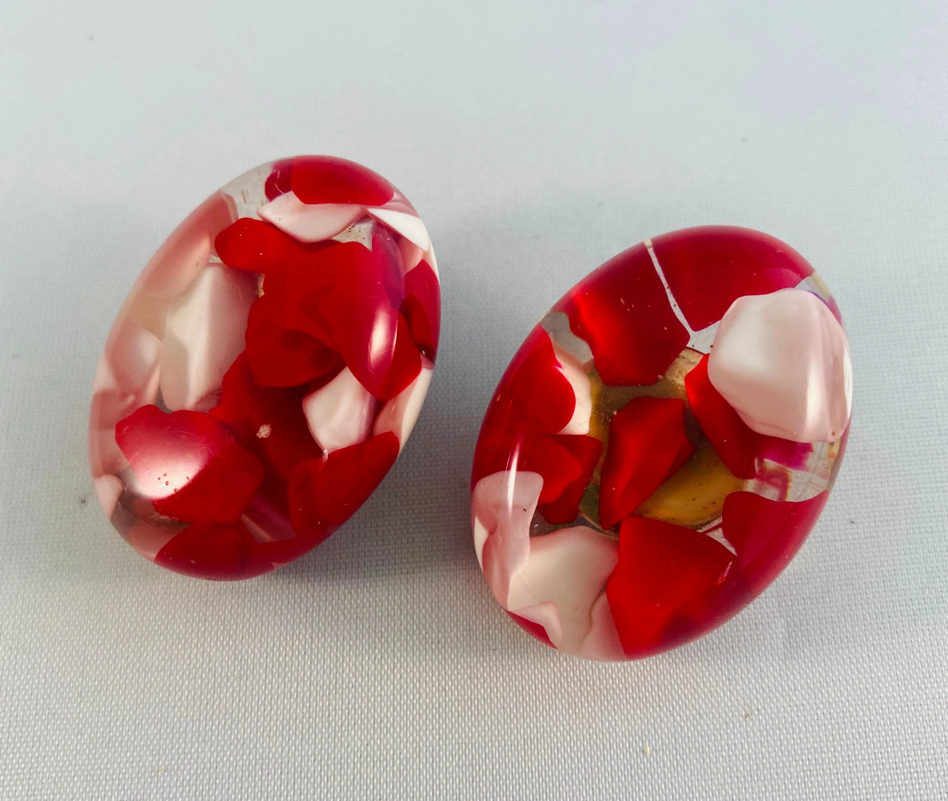 Lucite Vintage Earrings