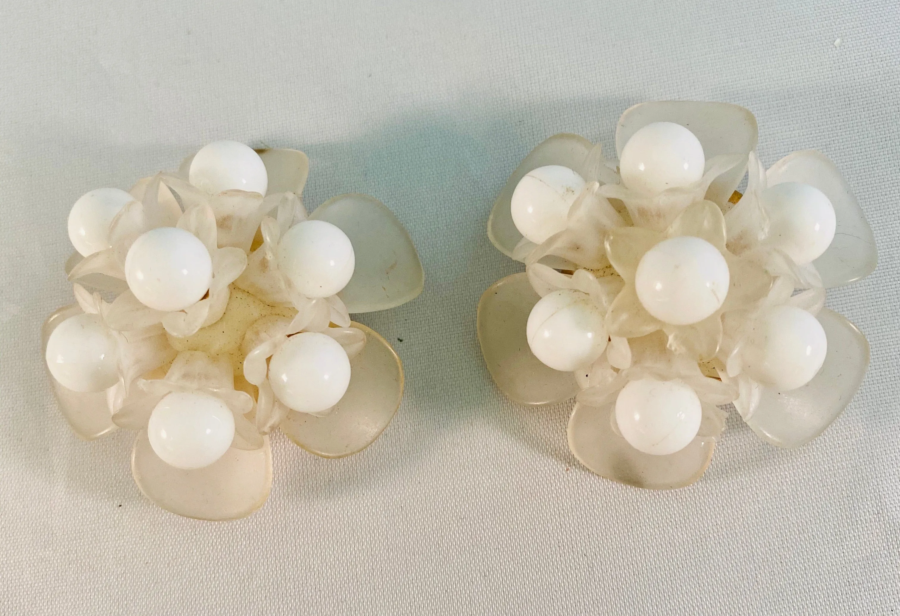 Lucite Vintage Earrings