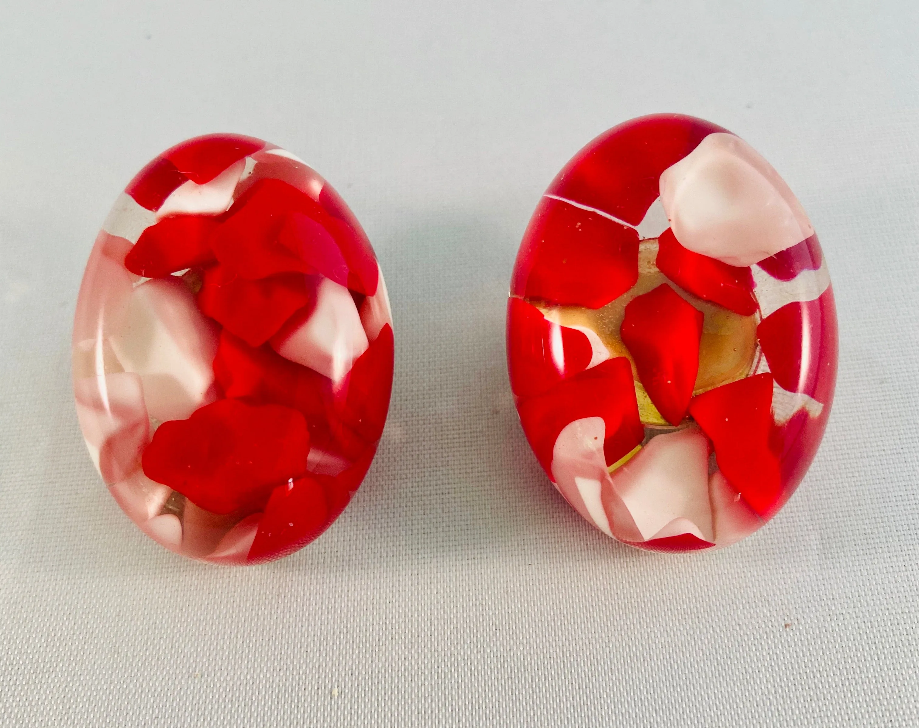 Lucite Vintage Earrings